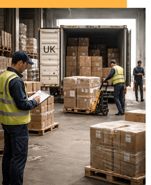 Доставка грузов из Великобритании с таможенным оформлением от 12719