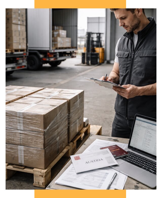 Доставка в Австрию от 66138 р. Логистика и экспорт СетСервис-Прн